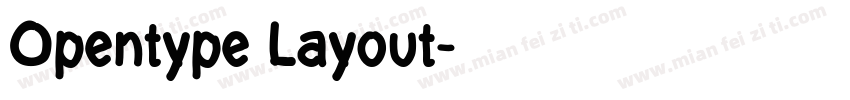 Opentype Layout字体转换